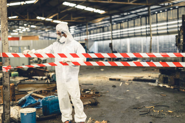 Professional Biohazard technician working in Raymond, IL